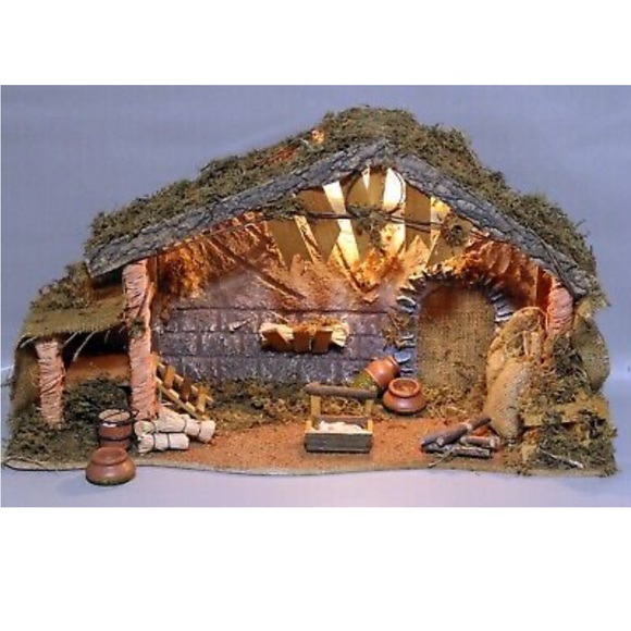 Special Times 16 Piece Wood Creche & Accessory Set Nativity Scene - NO FIGURES - Picture 2 of 5